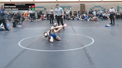 56 lbs Round 7 (8 Team) - Reed Savage, Wrecking Crew vs Hunter Arnold, Team Blue Hen
