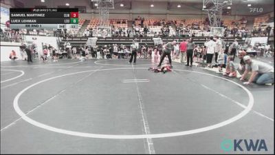55 lbs Rr Rnd 1 - Samuel Martinez, Clinton Youth Wrestling vs Luex Lehman, Lexington Wrestling Club
