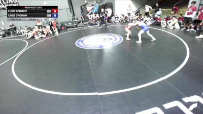 126 lbs Luke Schoch, SCVWA - Santa Clara Valley Wrestling Association vs Cole Cronan, SJWA - San Joaquin Wrestling Association