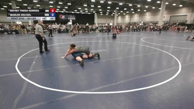 190 lbs 7th Place Match - Britney Pineda Herrera, Bison Wrestling Club vs Marlee Heltzel, South Dakota