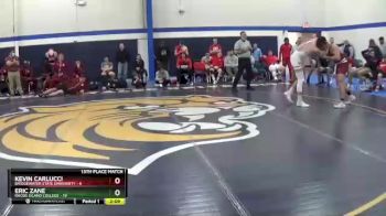 165 lbs Placement (16 Team) - Kevin Carlucci, Bridgewater State University vs Eric Zane, Rhode Island College