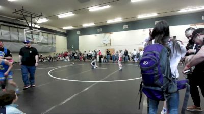 81 lbs Champ. Round 3 - Kinley Leonard, Lakeland Wrestling Club vs Addison Caswell, TW Wrestling