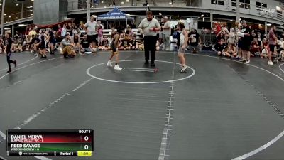 52 lbs Semis (4 Team) - Reed Savage, Wrecking Crew vs Daniel Merva, Buffalo Valley WC