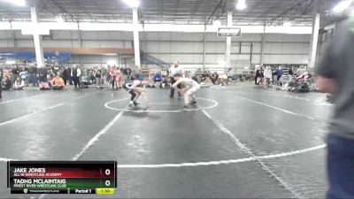 95 lbs Quarterfinal - Jake Jones, All In Wrestling Academy vs Tadhg McLaimtaig, Priest River Wrestling Club