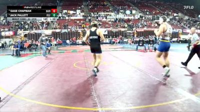 A - 215 lbs Semifinal - Jack Pallett, Fergus (Lewistown) vs Gage Chapman, Havre