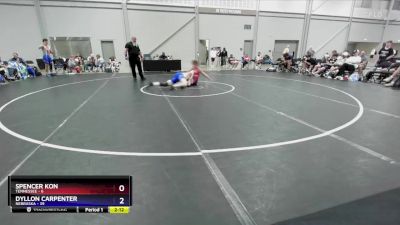 175 lbs 4th Wrestleback (16 Team) - Spencer Kon, Tennessee vs Dyllon Carpenter, Nebraska