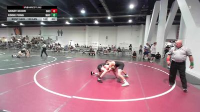 109 lbs Consi Of 8 #2 - Grant Dixon, Oakdale WC vs Eddie Fong, Mantanona TC