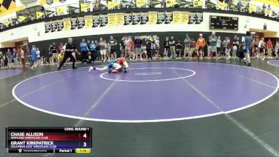 106 lbs Cons. Round 1 - Chase Allison, Highland Wrestling Club vs Grant Kirkpatrick, Columbus East Wrestling Club