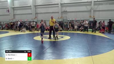 85-J lbs Round Of 16 - Colton Merithew, NY vs Sullivan Bond, WV