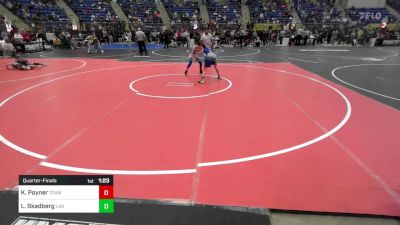 80 lbs Quarterfinal - Kaden Poyner, Team Grand Valley Elite vs Layf Skadberg, Las Animas Junior High