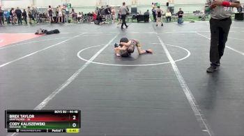 44-48 lbs Round 3 - Cody Kaliszewski, Donahue vs Brex Taylor, Unattached
