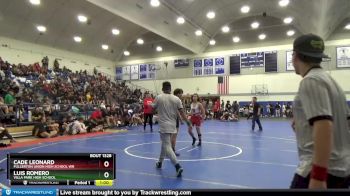 126 lbs Cons. Round 3 - Luis Romero, Villa Park High School vs Cade Leonard, Fullerton Union High School Wr