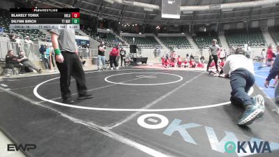 46 lbs Rr Rnd 3 - Blakely Torix, Oklahoma Supergirls 9U vs Dilynn Birch, Team Tulsa NDT