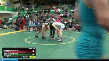 215 lbs Quarterfinal - Myles Johnson, SPRINGBORO vs Stephen Garcia, MARYSVILLE