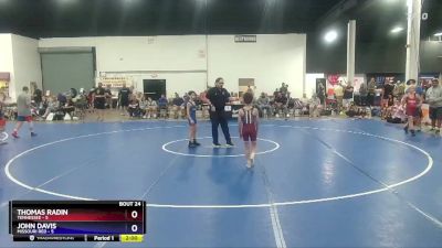 71 lbs Semis & 3rd Wb (16 Team) - Thomas Radin, Tennessee vs John Davis, Missouri Red