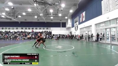 190 lbs Cons. Round 5 - David Martinez, Vista vs Eugene Escalona Henderson, La Mirada