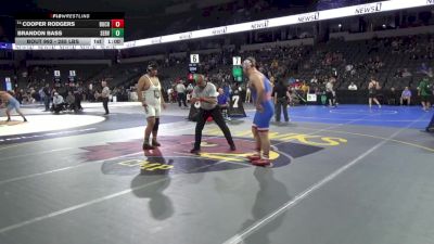 285 lbs Consi Of 8 #1 - Cooper Rodgers, Buchanan (CS) vs Brandon Bass, Servite (SS)