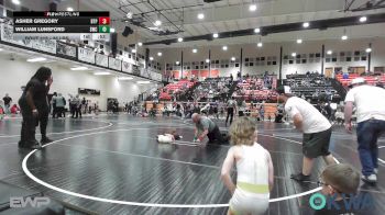 35 lbs Consi Of 4 - Asher Gregory, Tulsa Blue T Panthers vs William Lunsford, Salina Wrestling Club