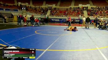 D4-106 lbs Champ. Round 1 - Desmond Brown, St. Johns vs Wyatt Eddy, Tombstone HS