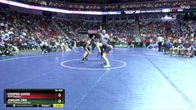 1A-165 lbs Cons. Round 2 - Jordan Orr, West Monona-Whiting vs Cooper Gates, West Branch