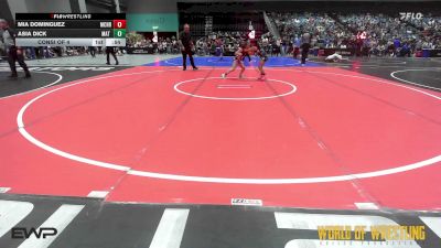 73 lbs Consi Of 4 - Mia Dominguez, Crusader Wrestling vs Asia Dick, MAT MECHANICS