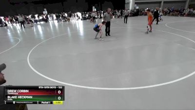 132 lbs Cons. Round 4 - Blake Heckman, Iowa vs Drew Corbin, Tennessee