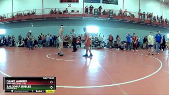 157 lbs Cons. Round 2 - Baldemar Robles, Unattached vs Drake Wagner, Webo Wrestling Club
