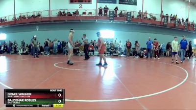 157 lbs Cons. Round 2 - Baldemar Robles, Unattached vs Drake Wagner, Webo Wrestling Club