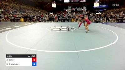 125 lbs Cons 64 #2 - Jamie Cook, MI vs Sabina Charlebois, IL