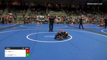 100 lbs Consolation - Nathanial Jean, Whitted Trained vs Cj Longan, Oklahoma Wrestling Academy