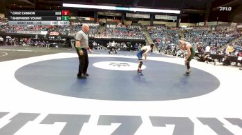 126 lbs Semifinal - Cruz Cannon, Hutchinson HS vs Shepherd Young, De Soto HS