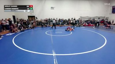 77-82 lbs Round 3 - Wesley Barnes, Big Horn Middle School vs Camden Roberts, Laramie Middle School