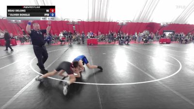 126 lbs Semifinal - Beau DeLong, Weigh-in Club vs Oliver Bongle, Poynette Panther Youth Wrestling