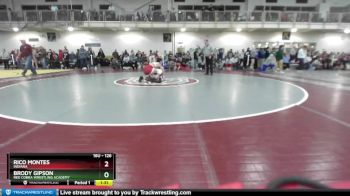 126 lbs Champ. Round 1 - Brody Gipson, Red Cobra Wrestling Academy vs Rico Montes, Indiana