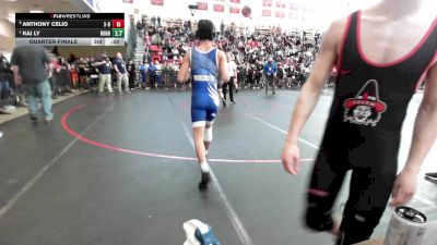 132 lbs Quarterfinal - Connor Buckley, Salem vs Matthew Batista, Worcester Tech