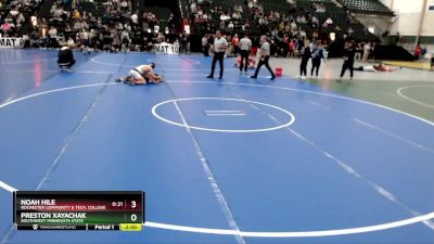 125 lbs Champ. Round 1 - Preston Xayachak, Southwest Minnesota State vs Noah Hile, Rochester Community & Tech. College