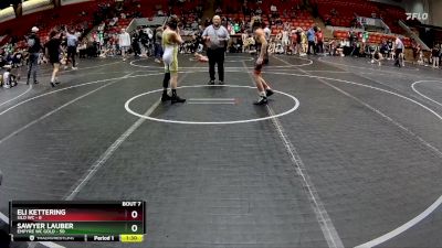 92 lbs Round 2 (8 Team) - Sawyer Lauber, Empyre WC Gold vs Eli Kettering, Silo WC