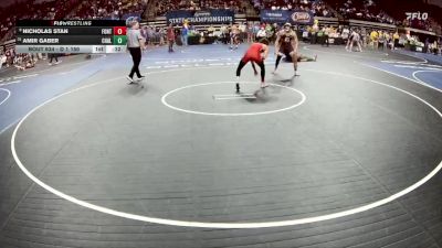 D 1 150 lbs Cons. Round 3 - Nicholas Stan, Fontainebleau vs Amir Gaber, Chalmette