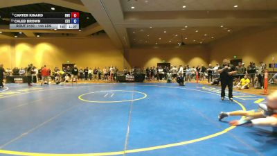 144 lbs Cons. Quarters - Carter Kinard, Exodus Wrestling Club vs Caleb Brown, KD Training Center