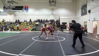 207 lbs Cons. Semi - Ava Hetrick, Mt. San Antonio College vs Paula Aguilar, Sacramento City College
