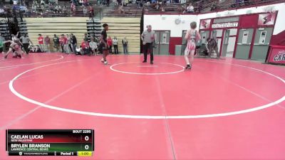144 lbs Cons. Round 2 - Caelan Lucas, New Palestine vs Brylen Branson, Lawrence Central Bears
