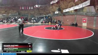 125 lbs Cons. Round 3 - Richard Martinez, Bakersfield College vs Francisco Ramos, West Hills College