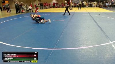 88 lbs Placement (4 Team) - Blake Barth, Watertown-Mayer vs Joe Kirby, Bemidji