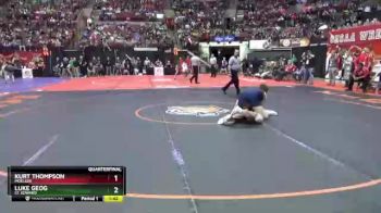 D1-175 lbs Quarterfinal - Luke Geog, St. Edward vs Kurt Thompson, Moeller