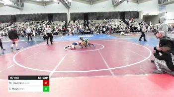 147-H lbs Consi Of 16 #1 - Mac Davidson, Glen Ridge vs Clarence Mays, Orchard South WC