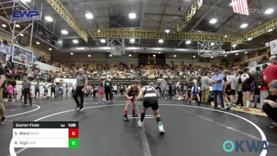 90 lbs Quarterfinal - Sawyer Ward, Red Ryder Wrestling Club vs Abel Vigil, Team Nomad