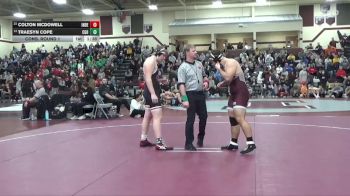215 lbs Cons. Round 1 - Traesyn Cope, Clarion-Goldfield-Dows vs Colton McDowell, Independence