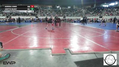 200 lbs Semifinal - Karissa Jones, Perry Girls Wrestling Club vs Ashtyn Gilkey, Collinsville Junior High
