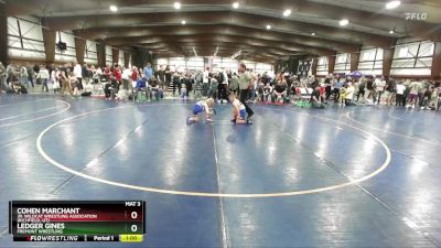 75 lbs Semifinal - Cohen Marchant, Jr. Wildcat Wrestling Association (Richfield, UT) vs Ledger Gines, Fremont Wrestling