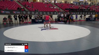 77 kg Rnd Of 32 - Leister Bowling IV, Colorado Top Team Wrestling Club vs Clay Johnston, Alabama